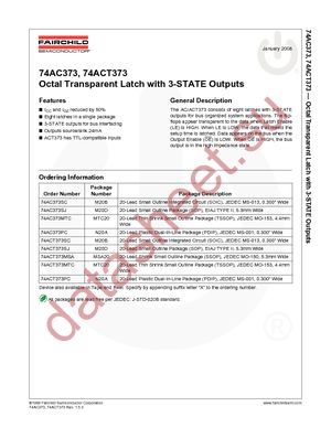 74ACT373MTC datasheet  